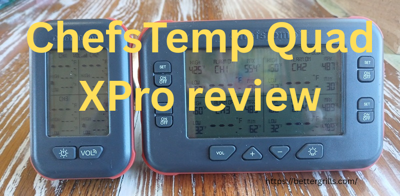 ChefsTemp Quad XPro base unit and monitor
